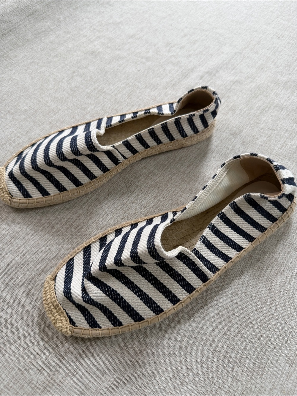 Land’s End Espadrille Women’s 11 Flat Breton Navy Stripe classic preppy NEW - Picture 9 of 9